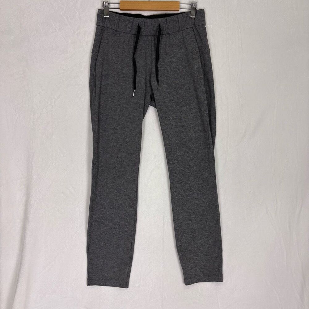 Luluemon Women's Straight‎ Leg Yoga Sweatpants Heathered Grey w/ Pockets Size 4